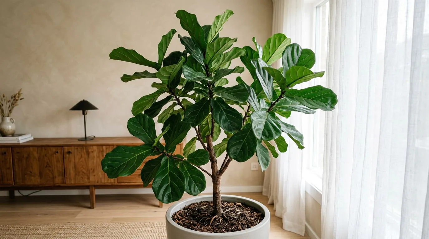 Como Cuidar da Ficus Lyrata e Ter Folhas Grandes e Saudáveis