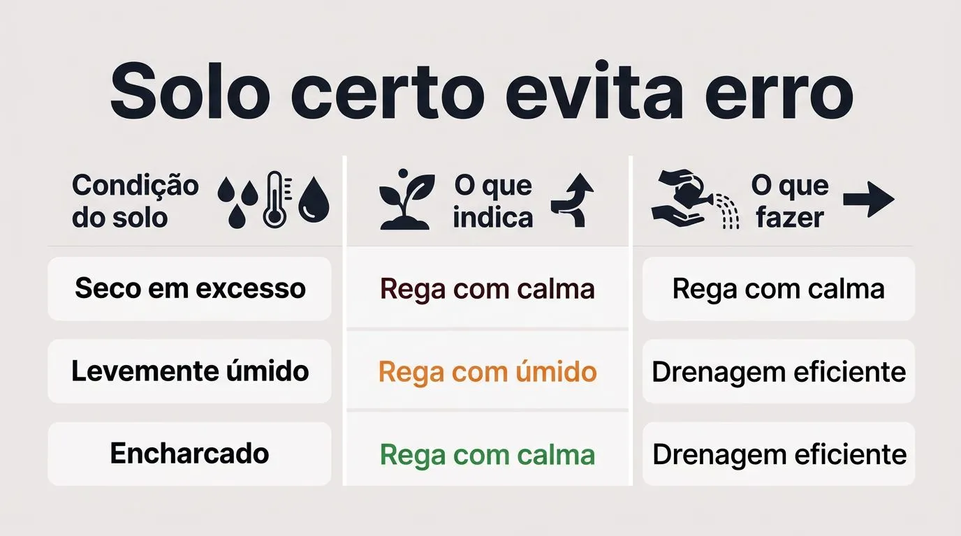 Comparativo de condições de solo para tulipas e o que fazer em cada caso.