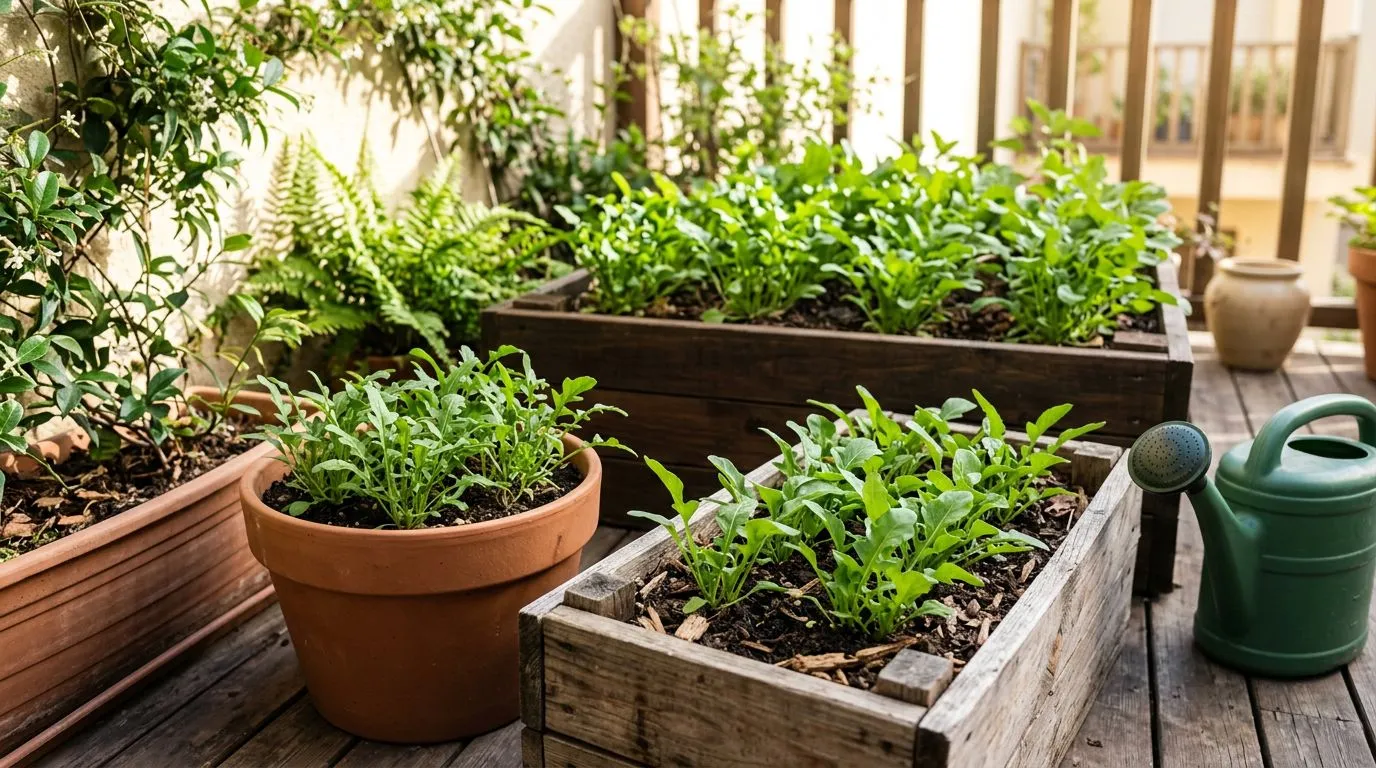 Como plantar Rúcula em vaso, jardineira ou canteiro: guia prático para semeadura direta e colheita escalonada
