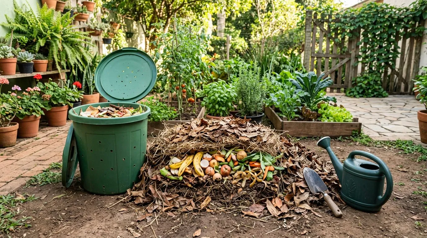 Como fazer compostagem em casa: guia prático para montar, manter e usar o adubo sem mau cheiro
