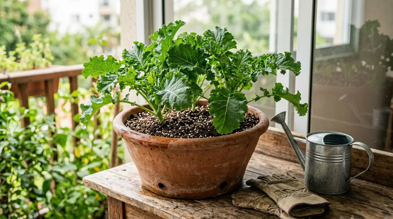Como plantar Couve em vaso: guia simples para colher folhas frescas em apartamento