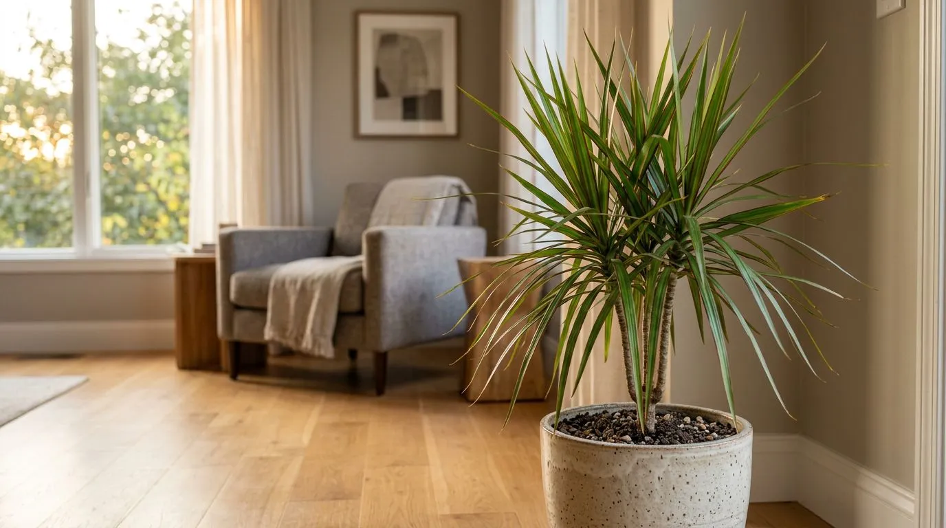 Como cuidar da dracena marginata dentro de casa: guia prático de luz, rega, vaso e pontas marrons