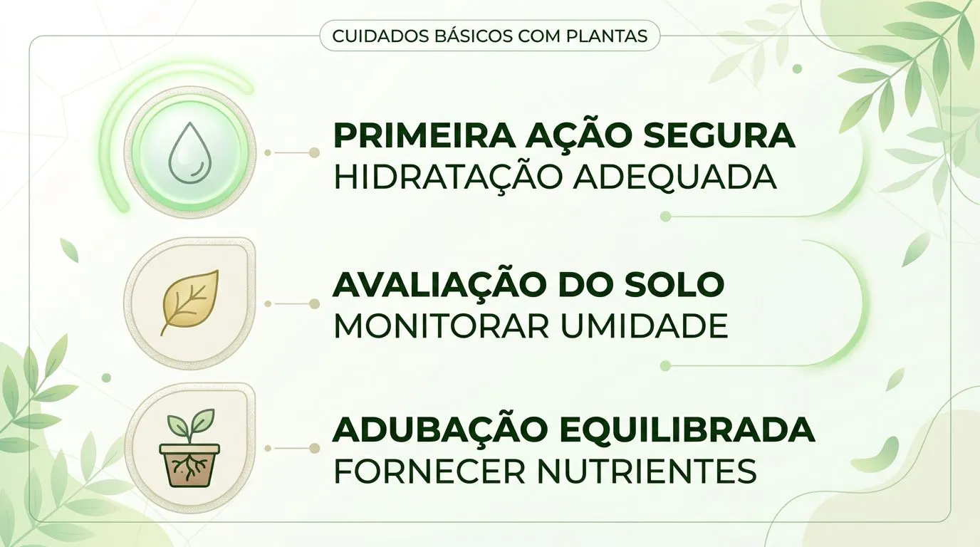 Infográfico com sinais e primeira ação para alocasia