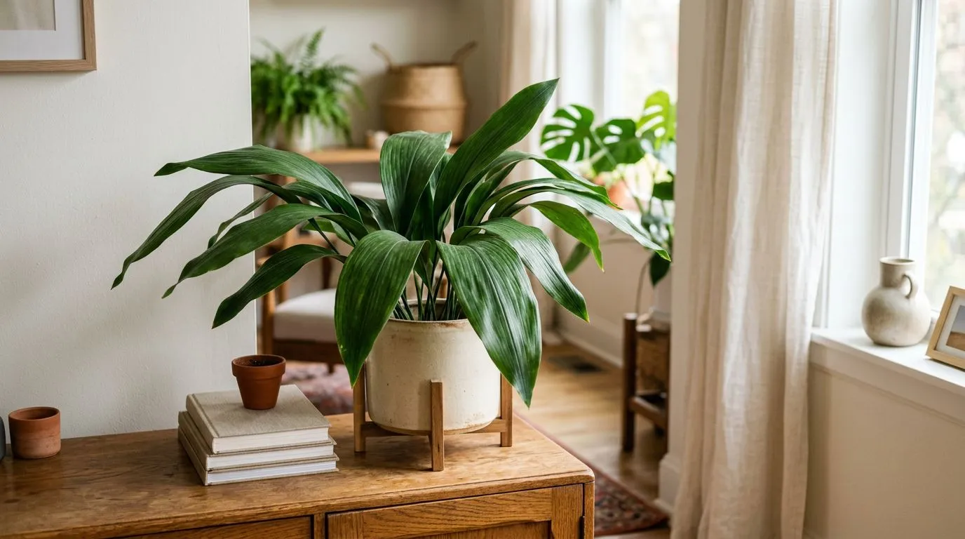 Como cuidar da aspidistra: luz, rega, substrato e sinais de alerta