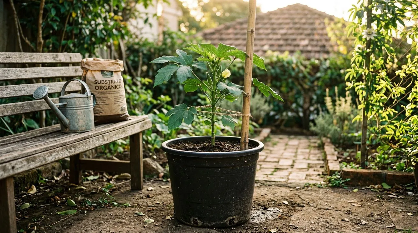 Como plantar quiabo em vaso: guia completo para semear, cuidar e colher em casa