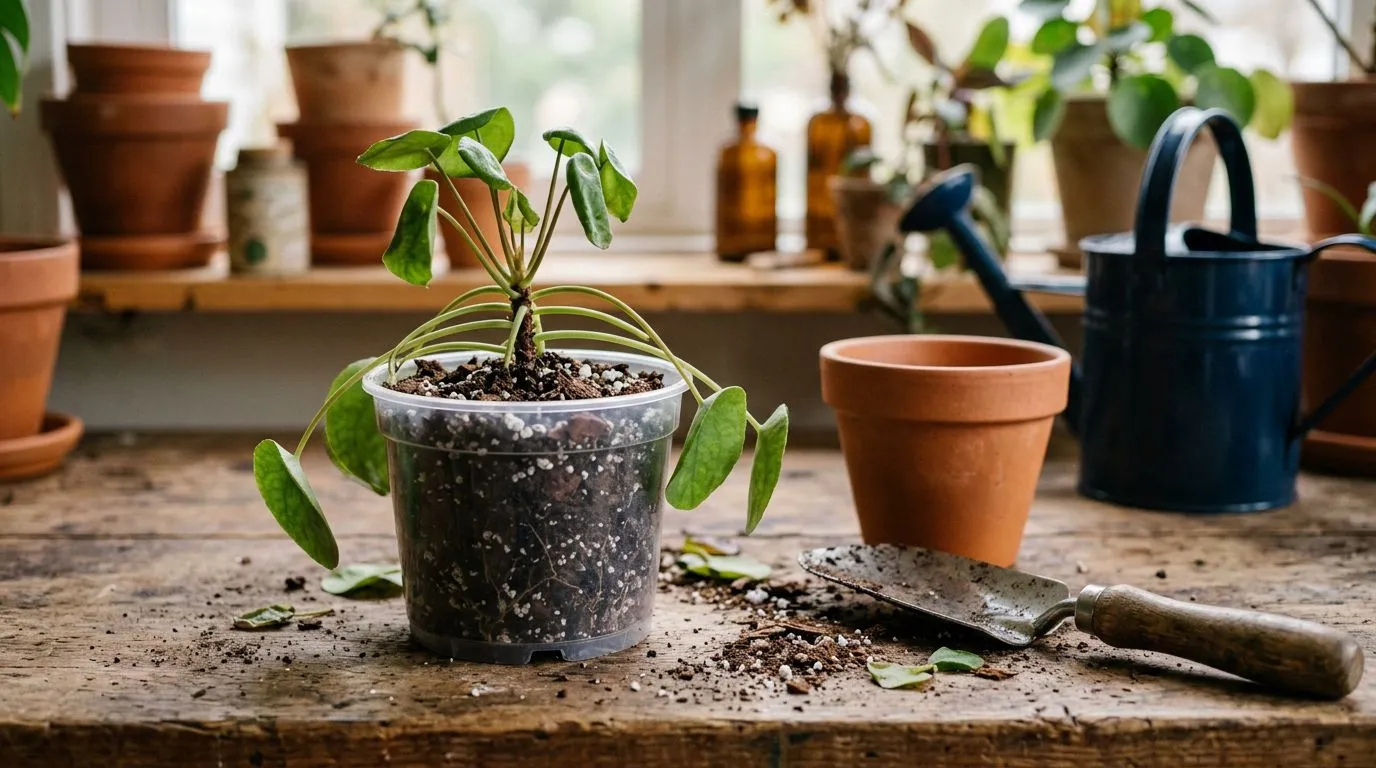 Planta murcha depois de trocar de vaso: como saber se é choque de transplante, falta de água ou excesso de rega